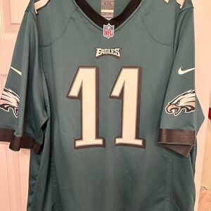 Eagles NFL Green XXL Wentz Jersey with Logo Patch